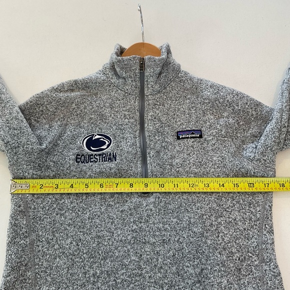 PATAGONIA Women’s M (Fits Small)  Better Sweater 1/4 Zip Heather Gray Normcore - Picture 12 of 14